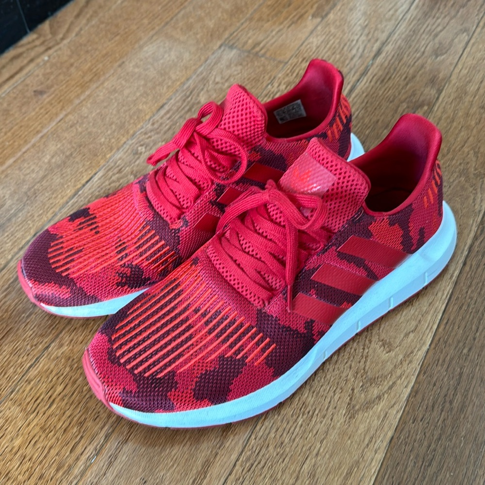 Adidas Red Camo Athletic Shoe